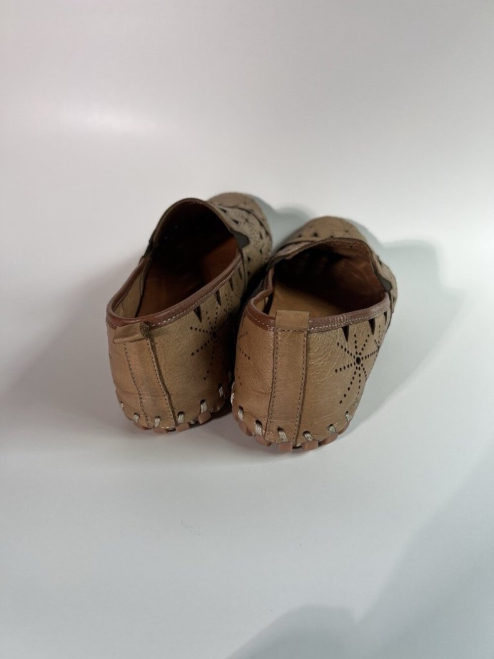 Spring Step Fusaro Flats Loafers Slip On Leather Shoes Brown Made Turkey Sz 40 - Picture 14 of 14